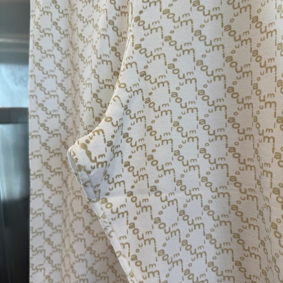 NWOT Miaou Oat Harley Capri Logo Beige White Legging Monogram Cropped - Picture 14 of 15